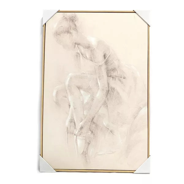 Настенный пергамент с рисунком Танцовщицы размером 24 x 36 дюймов в рамке