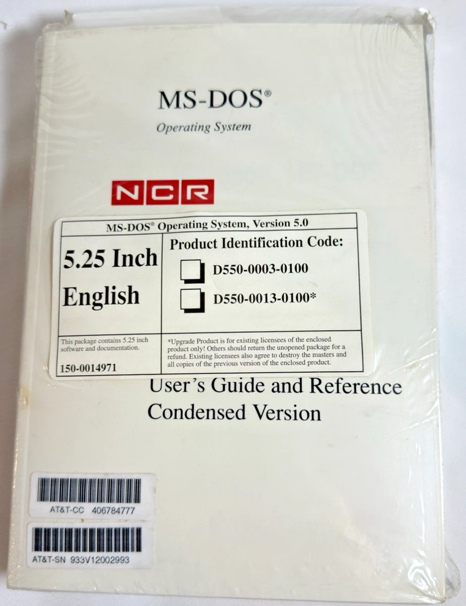Microsoft DOS 5.25 in Floppy Disc Operating System Software for