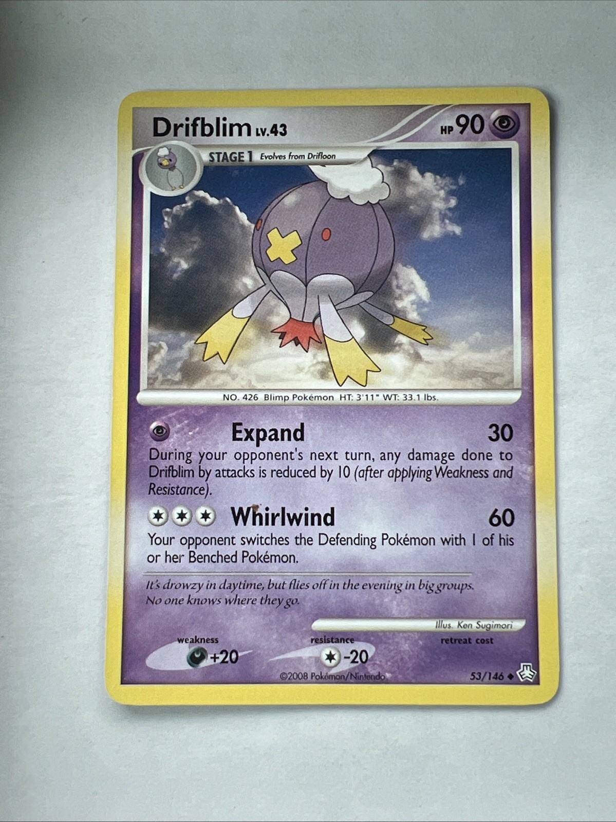 Drifblim 53/146 | MP | Legends Awakened | Pokemon TCG - 2008