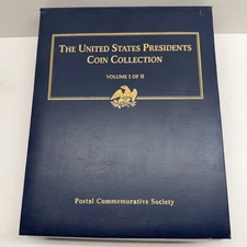 Postal Commemorative Society U.S. Presidential Coin/Stamp Collection - VOLUME 1
