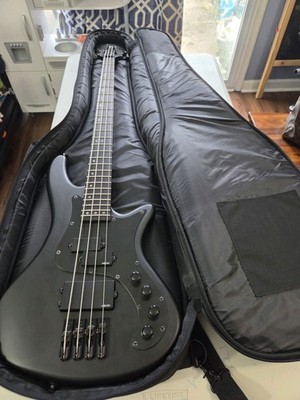 Schecter Guitar Stiletto Stealth-4 Electric Bass Guitar Satin Black