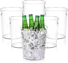    Six-bottle ice bucket, plastic wine cooler, suitable for champagne  
