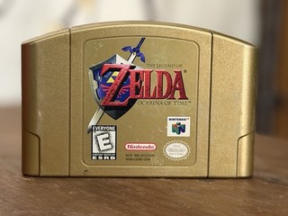 AUTHENTIC Nintendo 64 The Legend of Zelda: Ocarina of Time Gold Cartridge