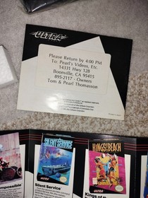 Defender Of The Crown NES Box - Manual - Inserts - Only (No Game.) Nintendo NES.