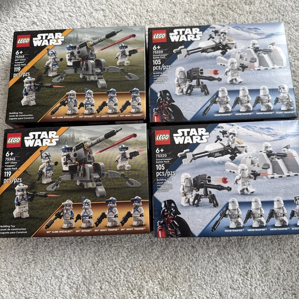 Lote de 19 Packs de Batalla LEGO Star Wars Sellados Incluye Set 40686 Foto 3 de 4