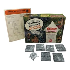 1966 Mattel Fright Factory MAKER PAK ONLY 7 Molds Shrunken Head  Box