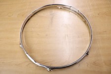 Ludwig 14" 6 Lug Nickel Over Brass Snare Side Drum Hoop Vintage 1960's