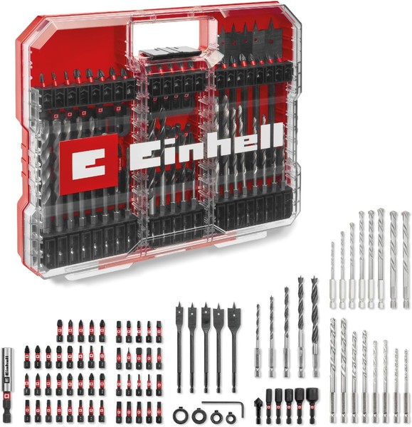 Original Einhell XL-CASE 95-Tlg. Schlagfest Bit- & Bohrer-Set + Aufbewahrungsbox-image