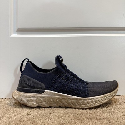 Nike React Phantom Run Flyknit 2 Shoes Mens Size 11 Blue Slip On CJ0277-400