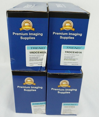 Trend CE403A Color Toner For HP MFP M575c 500 Printers Magenta Cyan Yellow Black