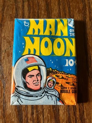 MAN on the MOON unopened pack.  1969 TOPPS