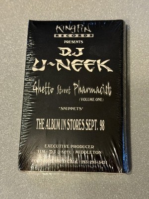 SEALED DJ U-Neek Ghetto Street Pharmacist Snippet Cassette Promo Sampler 1998