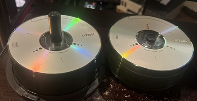 TDK CD-R 50 Pack 80MIN 700MB Blank CDs Audio, Data - OPENED