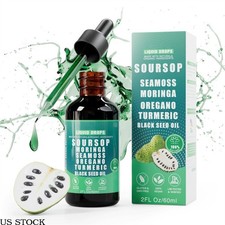 10-in-1 Liquid Drops Soursop Bitters  Sea Moss Moringa Turmeric Black Seed