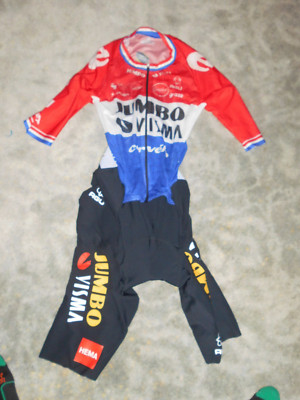 World Team Jumbo Visma Cervelo Dutch Champion Body / Skinsuit / Einteiler  AGU