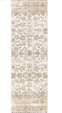 nuLOOM Deadra Vintage Beige Floral Indoor Washable Runner Rug 2’6” X 8’ Free Shi