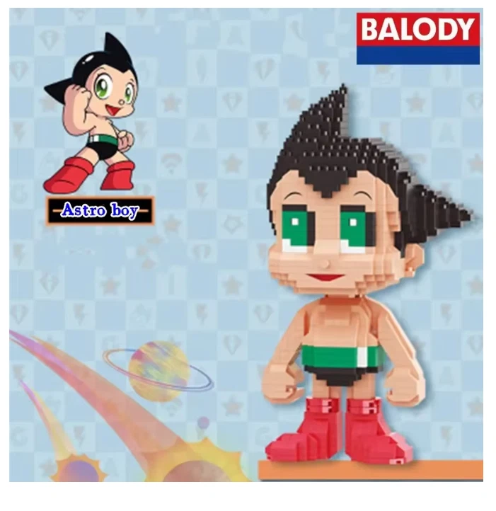 Astro Boy 842 PIEZAS Bloques de Construcción Clásicos Dibujos Animados Personaje Modelo Juguetes Regalos Foto 2 de 2