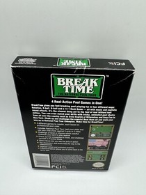 Break Time: The National Pool Tour (Nintendo, 1993) NES CIB COMPLETE Rare Nice!