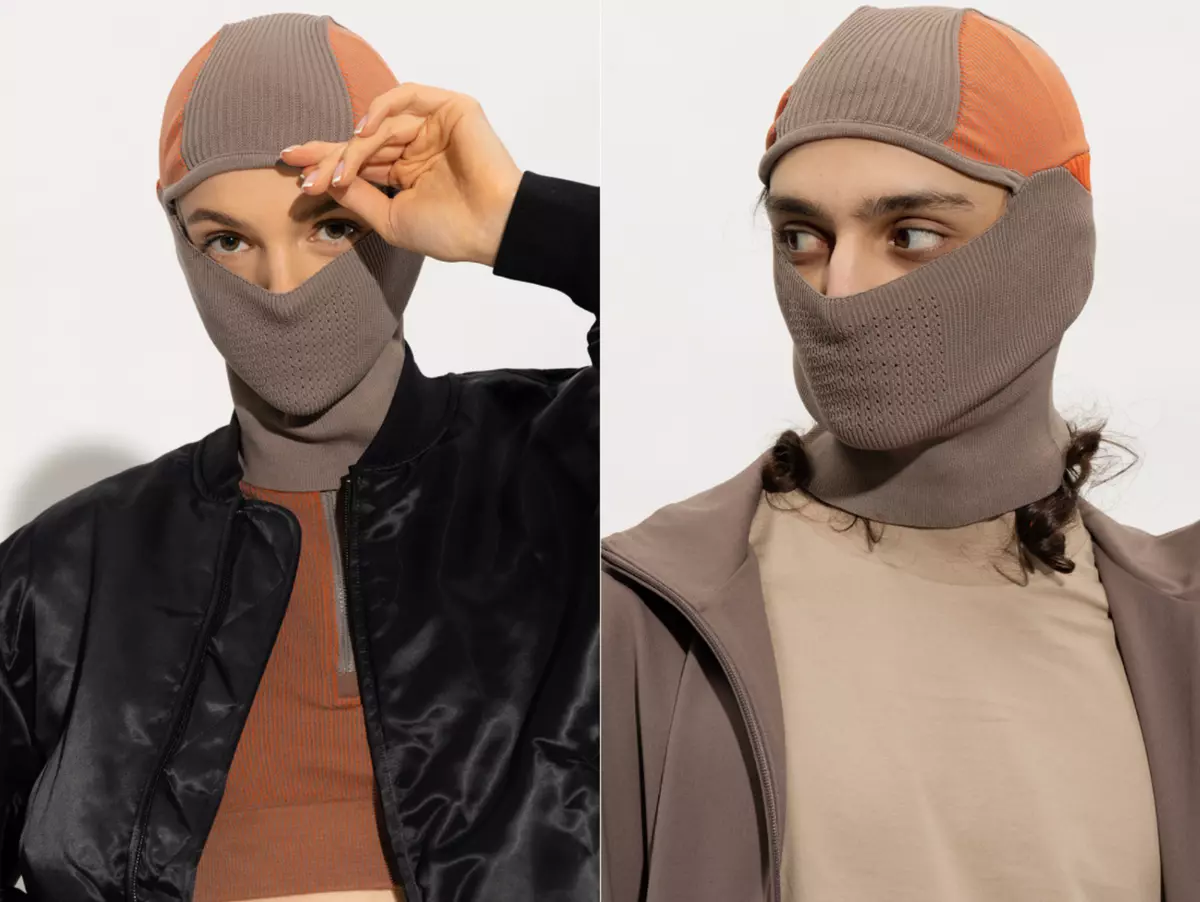 Y-3 Yohji Yamamoto Balaclava Snood Knit Balaclava Storm Hood Cap