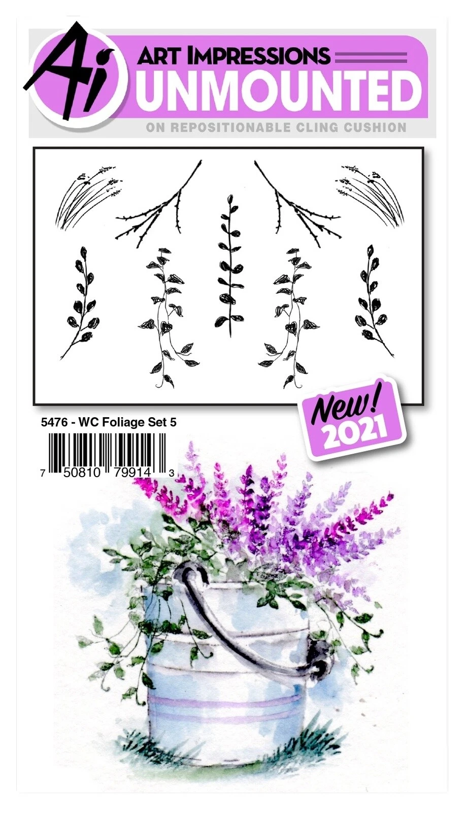 Art Impressions 花卉和植物工艺邮票