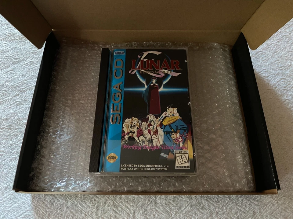 Lunar Eternal Blue Sega CD - NTSC-U/C USA VGC CIB with Reg - Tracked - Image 2 of 4