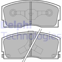 Delphi LP626 Bremsbelagsatz, Scheibenbremse FüR Daihatsu
