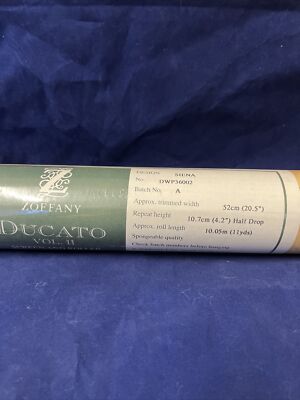 Roll Of ZOFFANY Wallpaper- Siena VINYL- Dwp36002,  52 Cm x 10.07 Cm 11 Yards