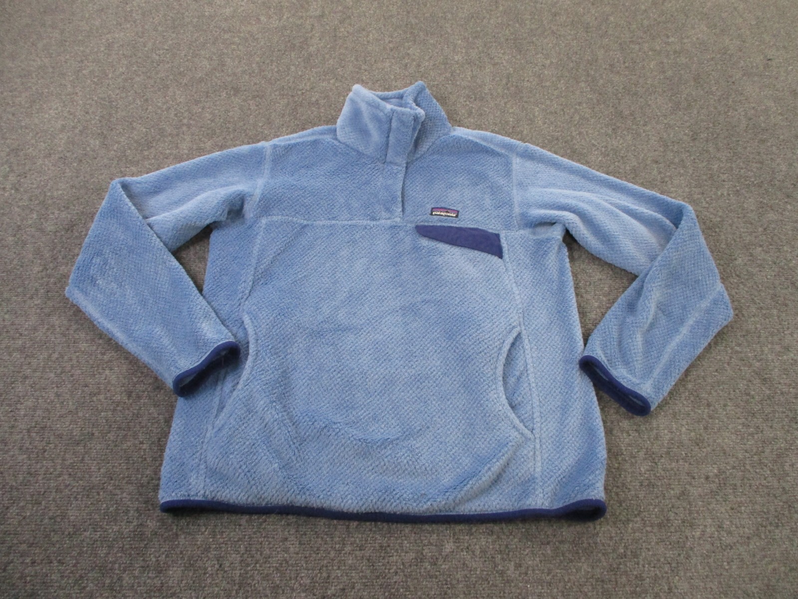 Patagonia Womens M Blue Snap-T Fleece Jacket for Outdoor Camping