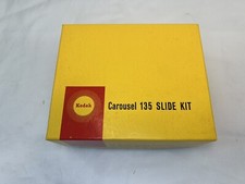 VINTAGE KODAK CAROUSEL 135 SLIDE KIT. METAL BINDERS MASKS SLIDE COVER GLASS. New