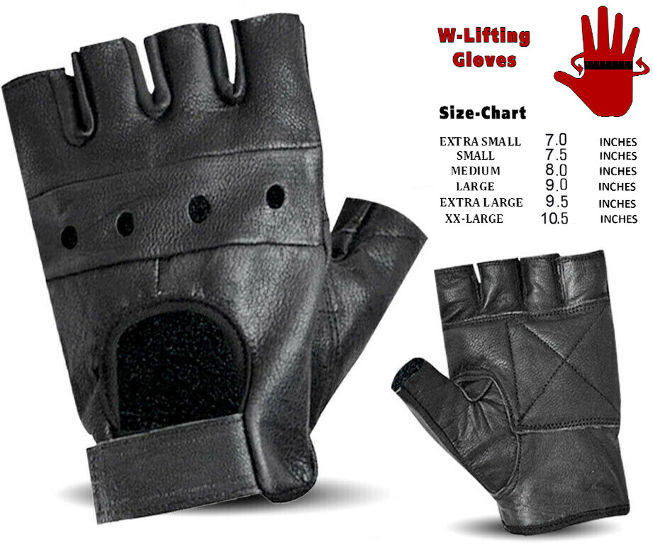 Leather Weight Lifting Gloves Gym BodyBuilding Yoga Fitness Workout Gloves