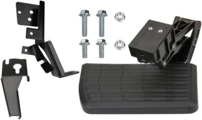 75313-01A Retractable Rear Bed Step Bumper Step for 2017-2022 Ford Super Duty F