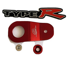 Red Radiator Stay Bracket Bolt 96-00 Hond Civic Ek Ep S2000 Type R Emblem 3