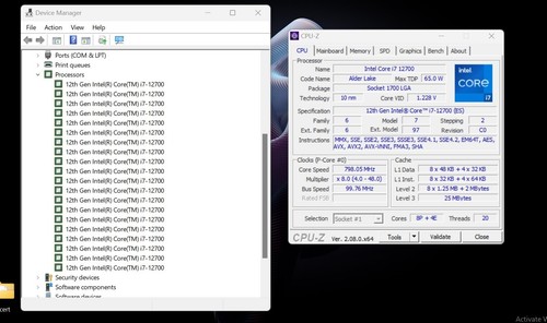 E-Sample Intel i7-12700 2.10 GHz 12 Cores 25MB Cache Revision QYHR UHD GPU 770 - Afbeelding 2 van 4