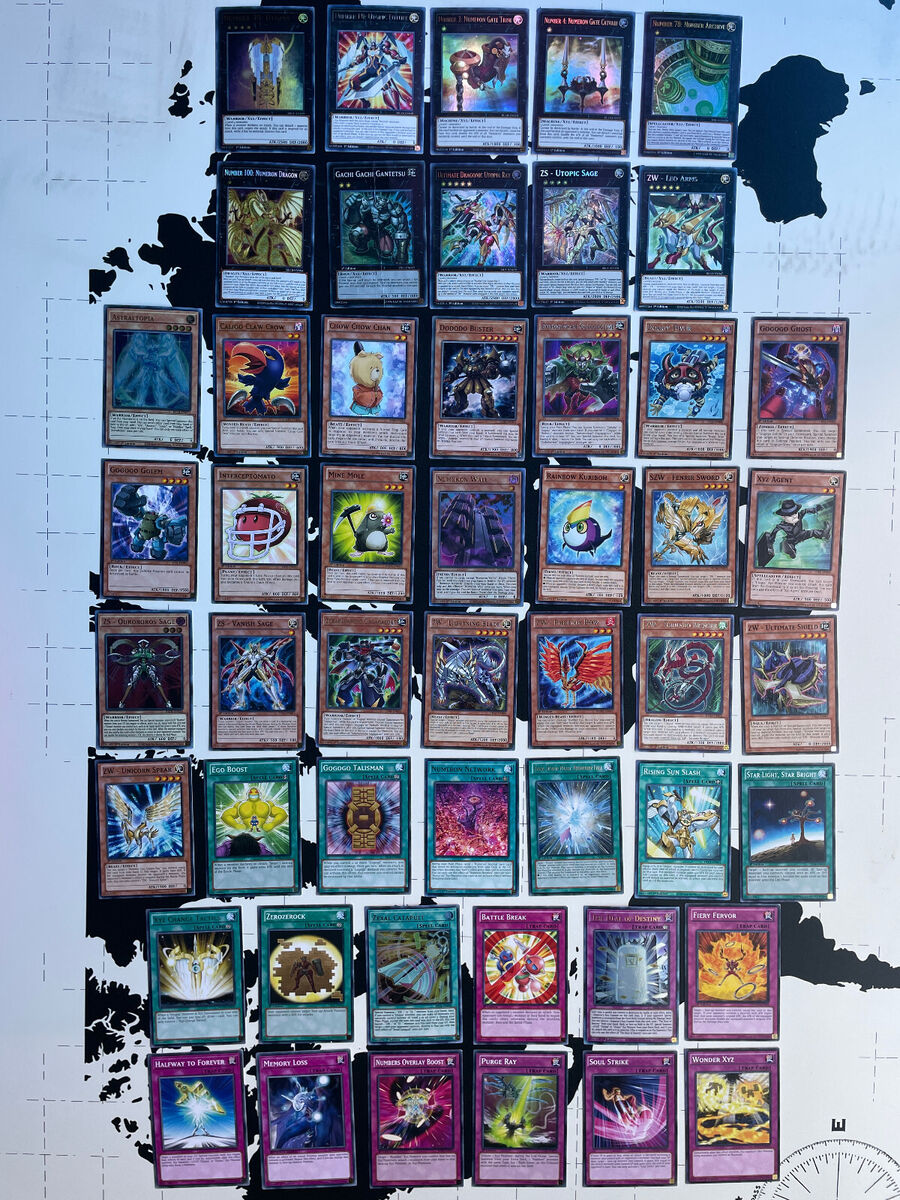 Yugioh YUMA TSUKUMO Deck - Zexal Xyz Number 39 Utopia Numeron Gate ZW ZS  Dododo