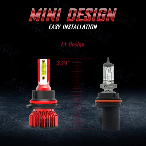 9007 LED Headlight Bulbs for Ford F250 F350 F450 F550 Super Duty 1999-2003 - Picture 3 of 13