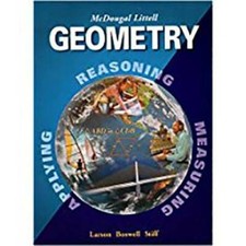Geometry, Grades 9-12: Mcdougal Littell High School Math (McDougal Littel - GOOD