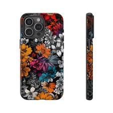 Phone Cover for Galaxy, Pixel, iPhone Case - Blooming Floral Abstract Flower