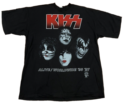 VTG 1996 Kiss Tour T-Shirt Cronies XL I wanted the best 23x28.5