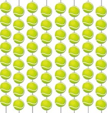 12 PCS Tennis Banners Ball Hanging Swirl Sports Game Party...