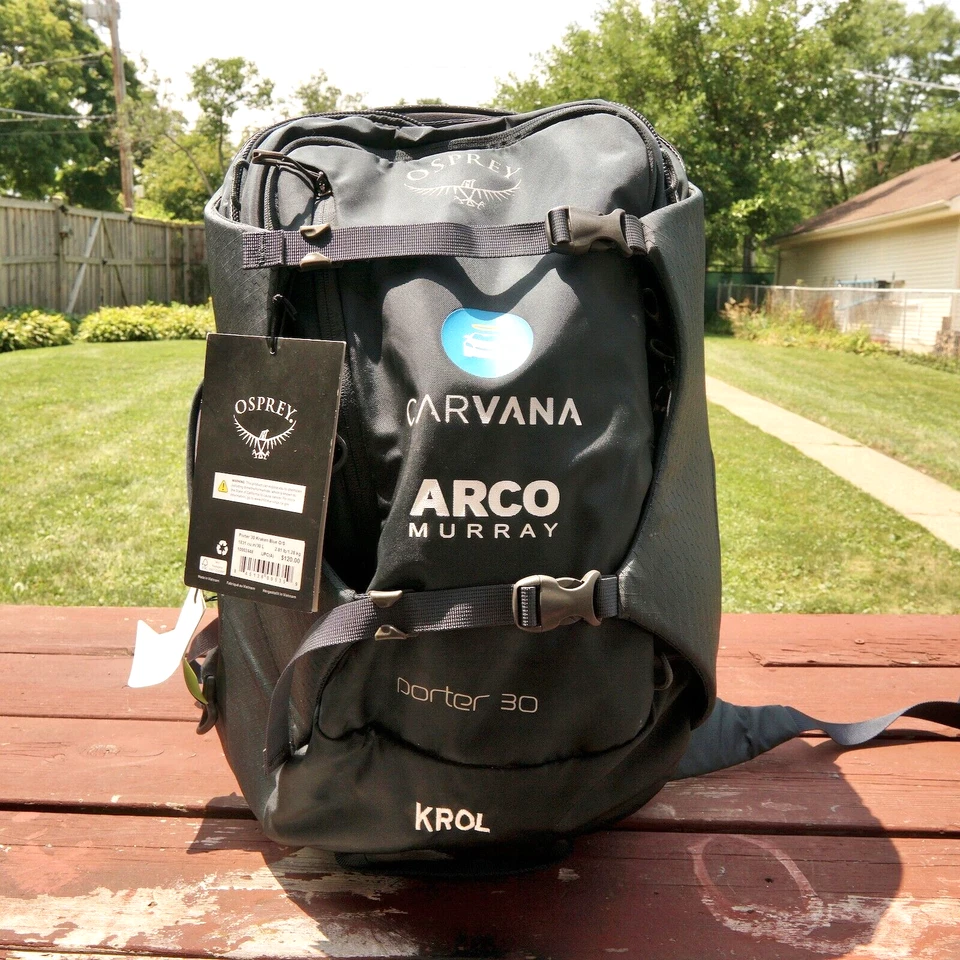 Mochila Osprey Porter 30 Llevar 30L Mochila de Viaje Kraken Azul Logotipos Carvana Foto 2 de 4