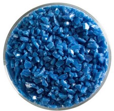 0164 Egyptian Blue Opal 90 COE COARSE Full Jar One Pound Bullseye Frit Glass