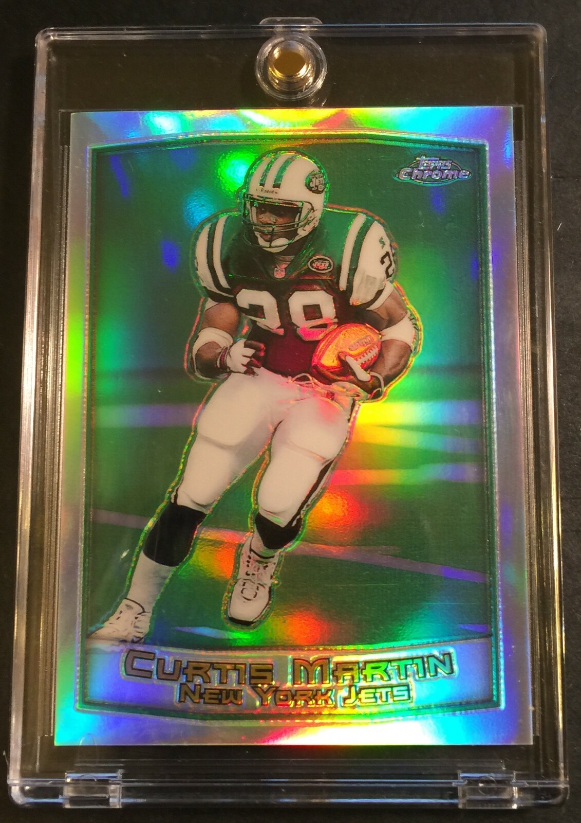 1999 CURTIS MARTIN TOPPS CHROME REFRACTOR #18 JETS HOF (817)