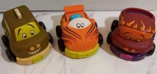 My B Toys B You Pull Back & Go Soft Chunky Taxi Truck Car Lot Of 3