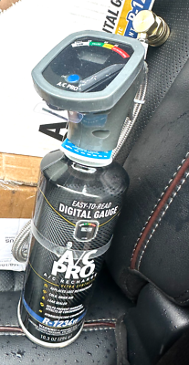 KIT COMPLET ÉTÉ 5 EN 1 RÉPARATION CLIMATISATION R1234yf, Tuyau Avec Manomètre + Adaptateur YF & Bombe Rafraîchissante