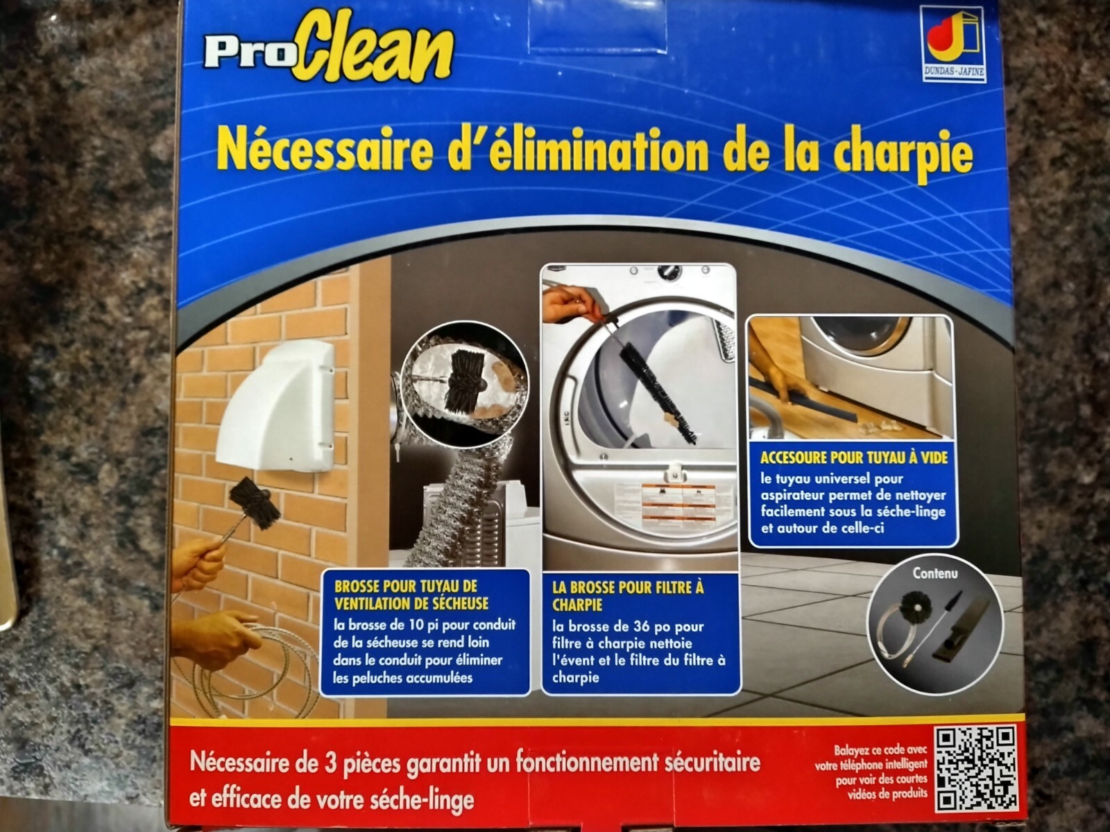 Dryer Lint Removal Kit 3 Piece by Pro Clean ( Brand New ) eBay