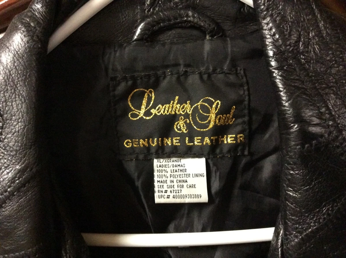 Leather and soul genuine leather jacket clearance