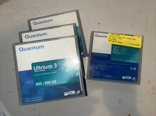 Lot Of 4 Quantum Ultrium 3 Data Cartridge 400/800GB LTO-3 Tape Drive Working QTY