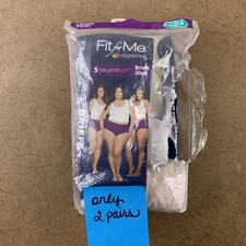 Fruit of the Loom Fit For Me Women's Size 9 Beyond Soft Briefs 2 Pack NWT