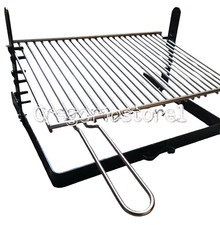 GRIGLIA PER BARBECUE IN ACCIAIO GRATICOLA PESANTE 40 OMAGGIO GRIGLIA FERRO