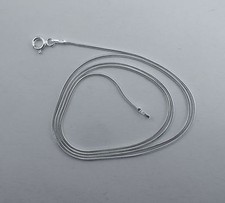 Snake Chain 0.9mm Thin Italian Sterling Silver 14,16,18,20,22,24,30 inch 925 NEW